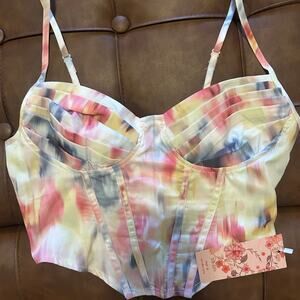 Multicolored Corset Top